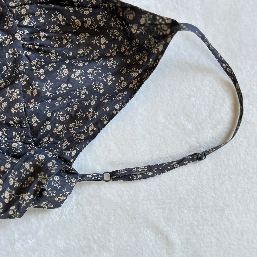 Heritage‎ 1981 Silk V Neck Spaghetti Strap Babydoll Mini Dress - Picture 8 of 10